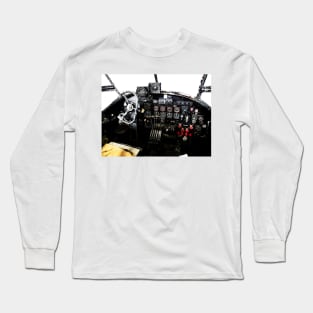 RAF World War 2 AVRO Lancaster cockpit Long Sleeve T-Shirt